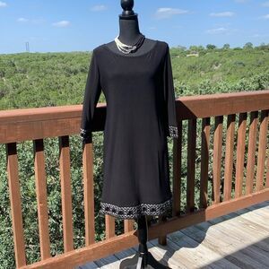 Tiana‎ B. Black Dress Sequins Trimming